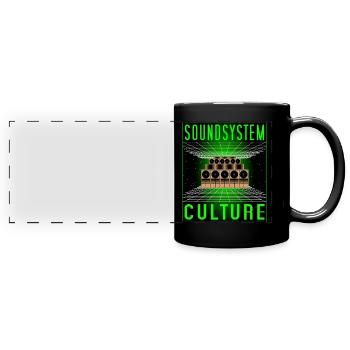 Soundsystem Culture Space - Panorama-Tasse farbig - Schwarz - Vorne