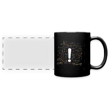 Professeur de mathématiques Professeur de mathématiques Élèves Nerds - Mug panoramique uni - noir - Devant