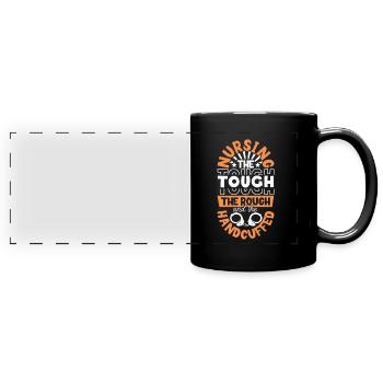 Soins aux détenus - Soignant dans le système carcéral - Mug panoramique uni - noir - Devant