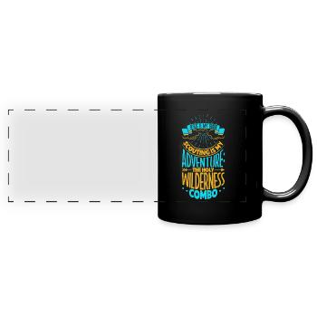 Jesus Helps the Boy Scout - Full Colour Panoramic Mug - black - Front