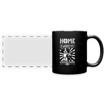 Home - Braque d'Auvergne - Full Colour Panoramic Mug - black - Front