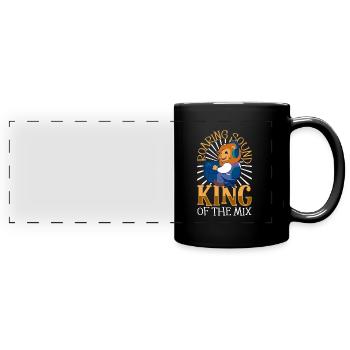 Un son solide - ingénieur du son - Mug panoramique uni - noir - Devant