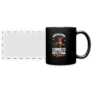 Cirneco dell'Etna Mama - Full Colour Panoramic Mug - black - Front