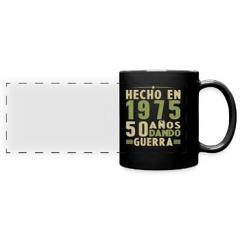 Hecho in 1975 50 Años Regalo de Cumpleaños - Full Colour Panoramic Mug - black - Front