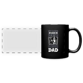 Braque d'Auvergne Papa - Full Colour Panoramic Mug - black - Front