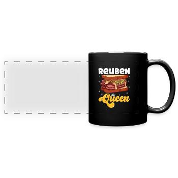Reuben Queen - Panorama-Tasse farbig - Schwarz - Vorne