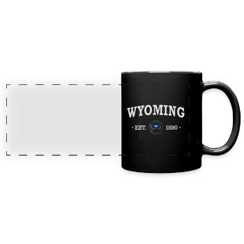 Wyoming Est - Wyoming - Full Colour Panoramic Mug - black - Front