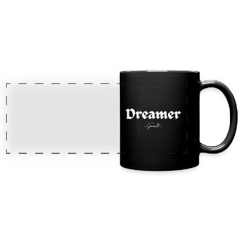 Träumer – Christian - Panorama-Tasse farbig - Schwarz - Vorne