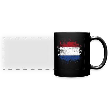 Hollande Musique - Mug panoramique uni - noir - Devant