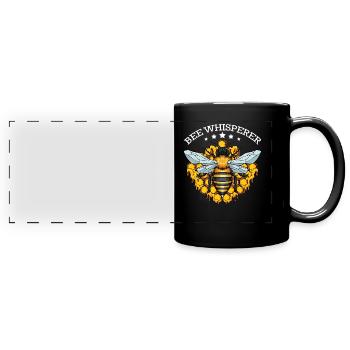 bee - Full Colour Panoramic Mug - black - Front