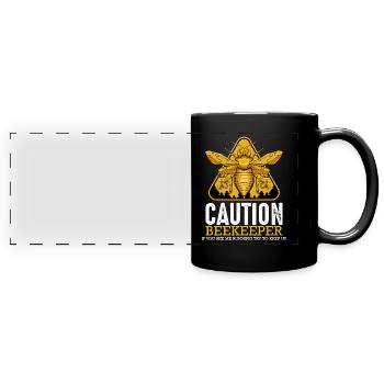 bee - Full Colour Panoramic Mug - black - Front