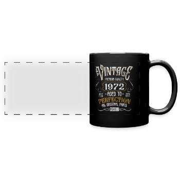 Birthday born in 1972 - Full Colour Panoramic Mug - black - Front