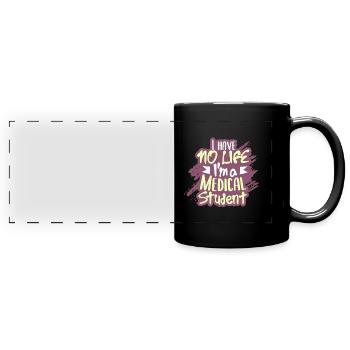Étudiant en médecine - Mug panoramique uni - noir - Devant