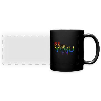 Gay Pride - Full Colour Panoramic Mug - black - Front