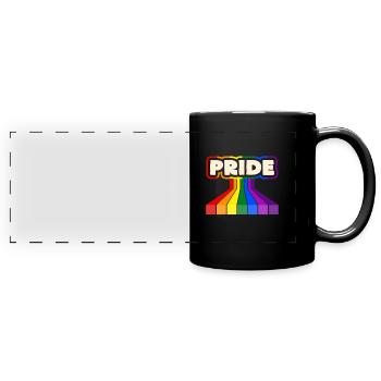 Gay Pride - Full Colour Panoramic Mug - black - Front