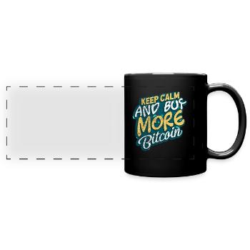 Bitcoin - Full Colour Panoramic Mug - black - Front