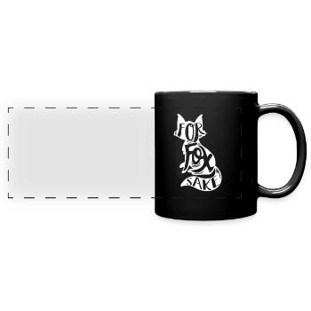 Fox - Full Colour Panoramic Mug - black - Front