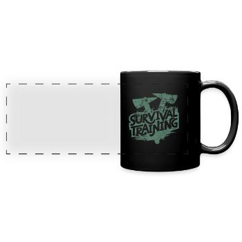Survival training - Full Colour Panoramic Mug - black - Front