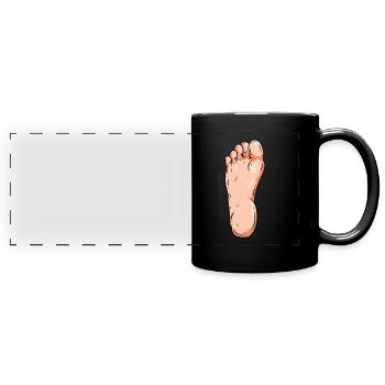 Fuß - Panorama-Tasse farbig - Schwarz - Vorne