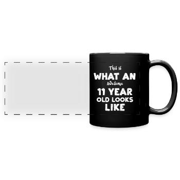 This Is What An Awesome 11 Year... - Full Colour Panoramic Mug - black - Front