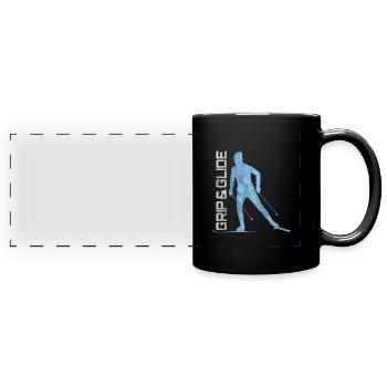 Grip & Glide - Full Colour Panoramic Mug - black - Front