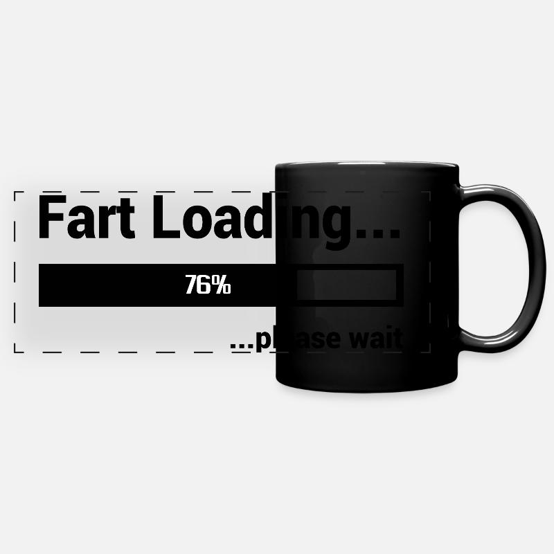 Abstract Geometric Line Art Design - Full Colour Panoramic Mug - black