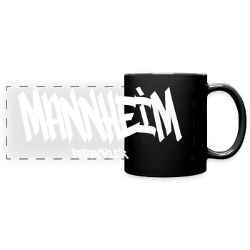 mannheim_barackler - Panorama-Tasse farbig - Schwarz - Vorne