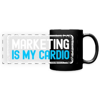 Marketing Manager - Full Colour Panoramic Mug - black - Front