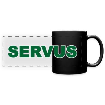 Servus - Full Colour Panoramic Mug - black - Front