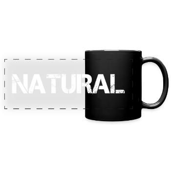 Natural - Full Colour Panoramic Mug - black - Front