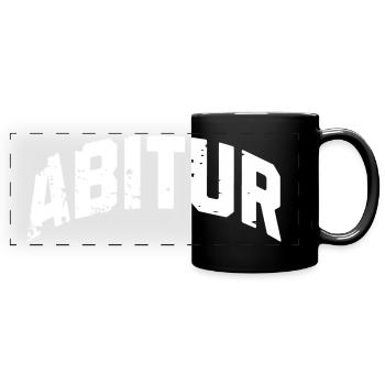 Abitur / Abiturient / Abi - Panorama-Tasse farbig - Schwarz - Vorne