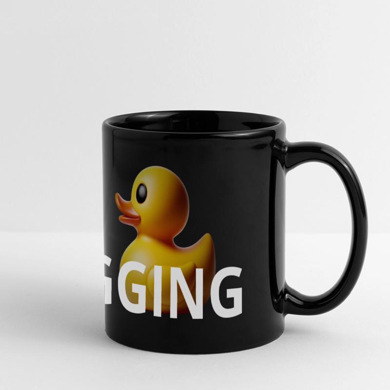 LUZILLION CODER COUTURE, DÉBOGAGE DE RUBBER DUCK Mug panoramique uni