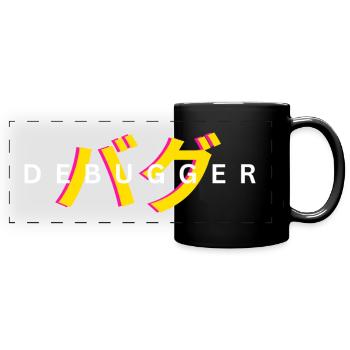 LUZILLION DEBUGGER PRINT FOR CODER AND GAMER - Panorama-Tasse farbig - Schwarz - Vorne