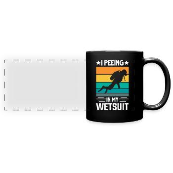 Diver Diving Gift - Full Colour Panoramic Mug - black - Front