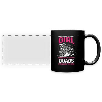 Quad-croix de rue Cadeau - Mug panoramique uni - noir - Devant