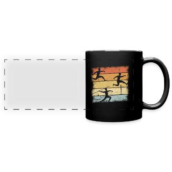 Track and Field - Panorama-Tasse farbig - Schwarz - Vorne