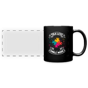 Autism - Full Colour Panoramic Mug - black - Front