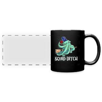 Squid-Ditch On A Broom Magical Octopus Costum - Panorama-Tasse farbig - Schwarz - Vorne