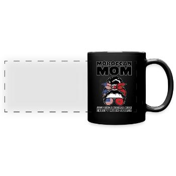 Marokko Marokkaner Marokkanische Wurzeln Geschenk - Panorama-Tasse farbig - Schwarz - Vorne