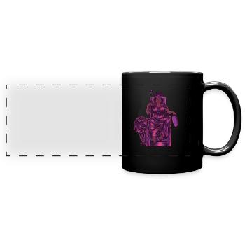 Phrygische Göttin - Kybele - Panorama-Tasse farbig - Schwarz - Vorne