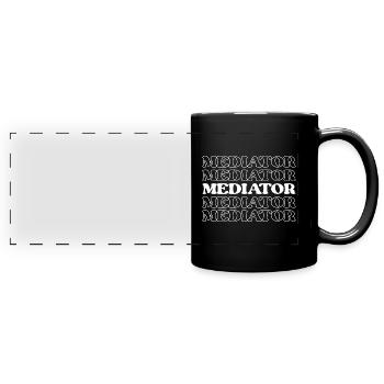 Mediator Negotiator Arbiter Diplomat Peacemaker - Full Colour Panoramic Mug - black - Front