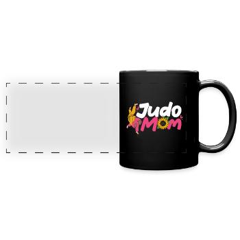 Judo - Panorama-Tasse farbig - Schwarz - Vorne
