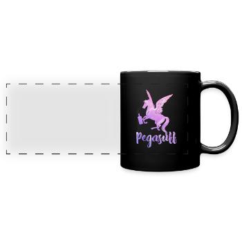 Pegasuff Bachelorettes - Full Colour Panoramic Mug - black - Front