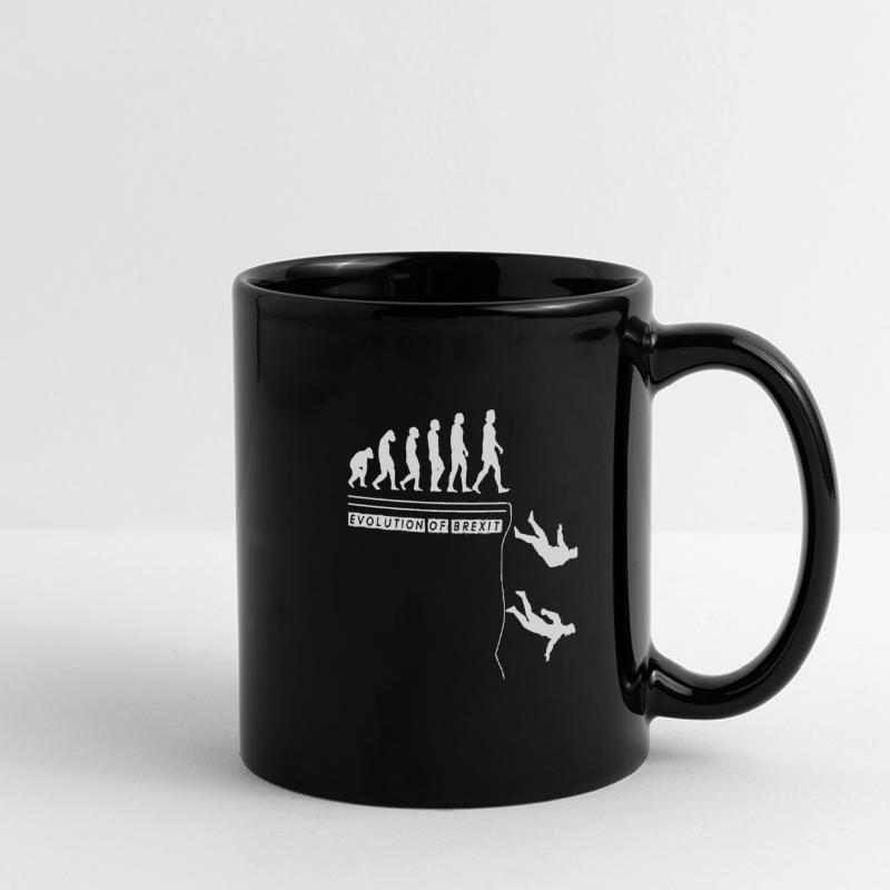 Évolution du Brexit British UK Europe Exit Gift Mug panoramique uni