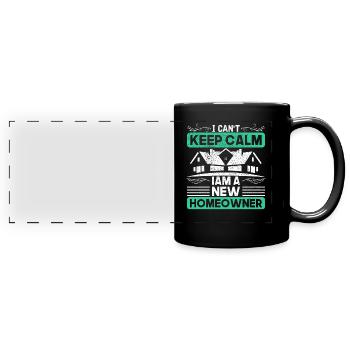 Cadeau de constructeur de constructeur de maison - Mug panoramique uni - noir - Devant