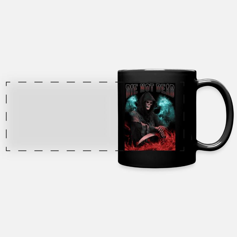The Death With Sense Der Sensenmann - Full Colour Panoramic Mug - black