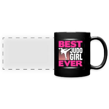 Japanese Judo Student Judo Gift - Full Colour Panoramic Mug - black - Front