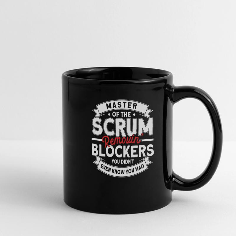Git Developer Scrum Master Programmer Geschenk Panorama-Tasse farbig