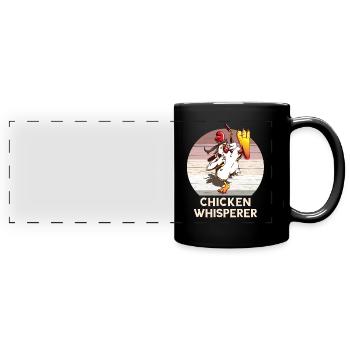 Chicken Whisperer - Full Colour Panoramic Mug - black - Front