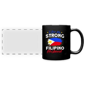 Philippines Philippine Flag - Full Colour Panoramic Mug - black - Front